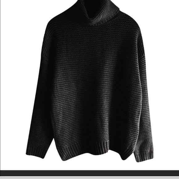 ⭐️LAST ONE ⭐️ Black Chunky knit turtleneck - Picture 7 of 7